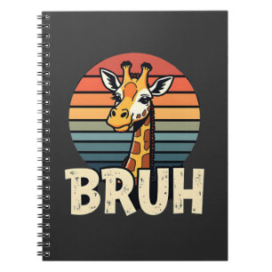 Funny Animal Giraffe Meme Face Festive Xmas T-Shir Notebook
