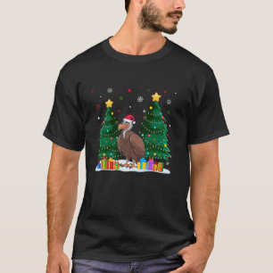 Funny Animal Lovers Vulture Santa Hat Ugly Christm T-Shirt