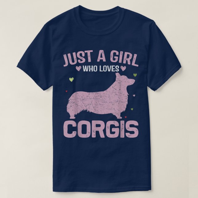 Funny Animal Lovers Women Just A Girl Who Loves Co T-Shirt (Design Front)