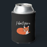 Funny Animal Pun and Humour I Don't Give A Fox Can Cooler<br><div class="desc">Cute and funny fox pun merchandise. I don't give a fox. When you're literally too tired to response to stupidity and feel the need to curse and swear but still need to mind your language and be polite. This sarcasm design is the best answer. This graphic merchandise is a perfect...</div>