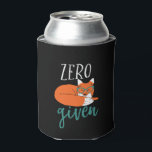 Funny Animal Pun and Humour Zero Fox Given Can Cooler<br><div class="desc">Zero fox given. Funny animal pun merchandise for those who love animal, especially fox, enjoy humour, animal puns, punny jokes and witty quotes. Perfect graphic design for when you're trying to be polite but still want to curse or swear. Great gift for fox lover, those who are tired of the...</div>