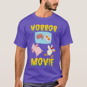 Funny Animal Sarcastic Humor Pig Chicken Horror Mo T-Shirt