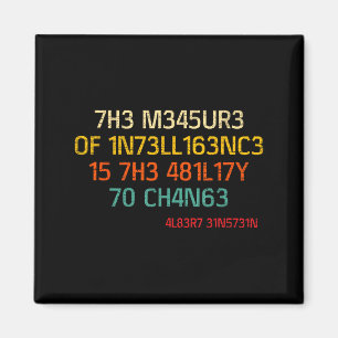 Funny Animals And Sayings Vintage The Measure Of I Magnet