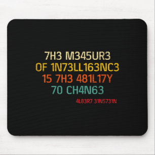Funny Animals And Sayings Vintage The Measure Of I Mouse Pad