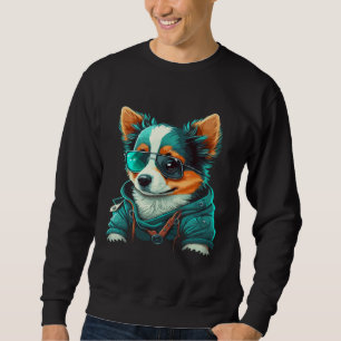 Funny Animals Dog Cat Owl Fox Cute 3 Sweatshirt