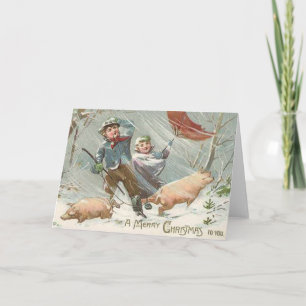 FUNNY ANIMALS HOLIDAY CARD