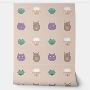 funny animals pattern wallpaper
