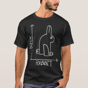 funny animals rabbit duck at black labradors labra T-Shirt