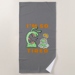 Funny Animals Sarcastic Cute Beach Towel