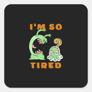 Funny Animals Sarcastic Cute      Square Sticker