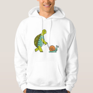 Funny Animals Turtle And Snail Hoodie