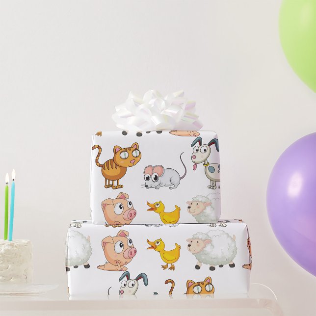Funny Animals Wrapping Paper (Creator Uploaded)