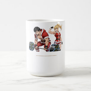 • Funny Anime Christmas Gym Couple Coffee Mug