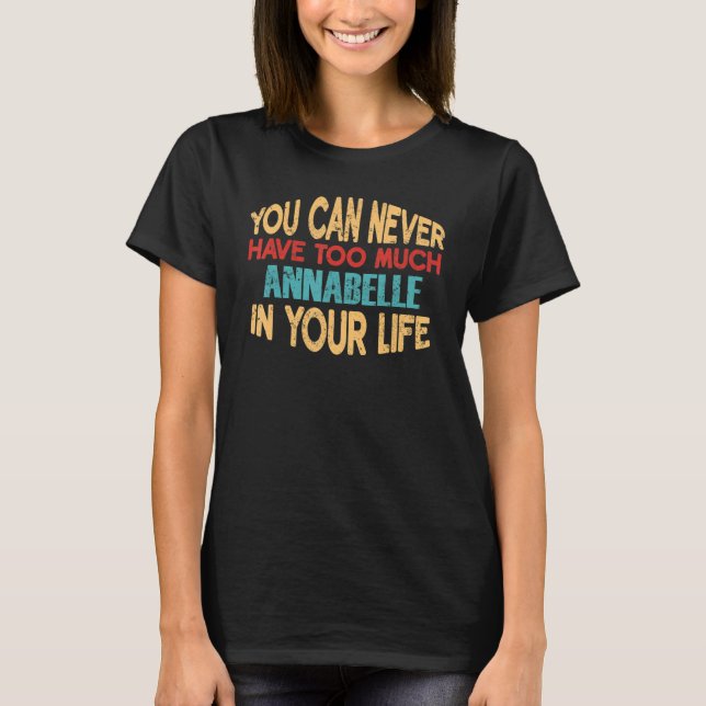 Funny Annabelle Personalised Tshirt First Name Jok (Front)