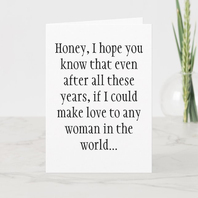 Funny anniversary card (Front)