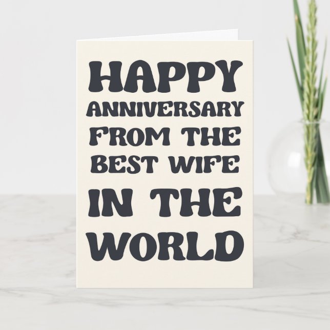 Funny Anniversary Card For Husband (Front)