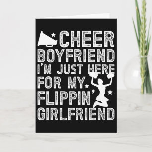 Funny Anniversary For Cheerleading Boyfriend Men's Card