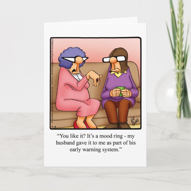 Funny Anniversary Humour Greeting Card (Front)