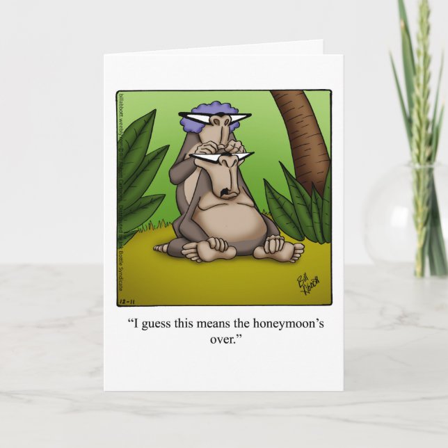 Funny Anniversary Humour Greeting Card For Him (Front)
