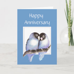 Funny Anniversary Love birds Card