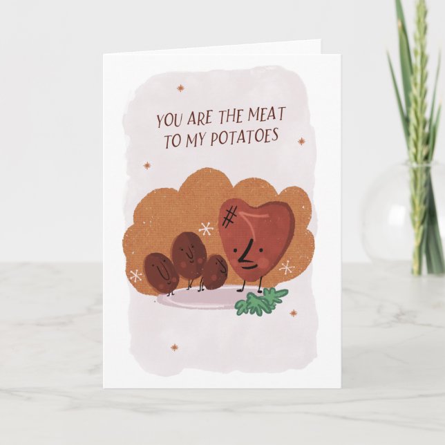 Funny Anniversary or Valantines Card, retro design Card (Front)