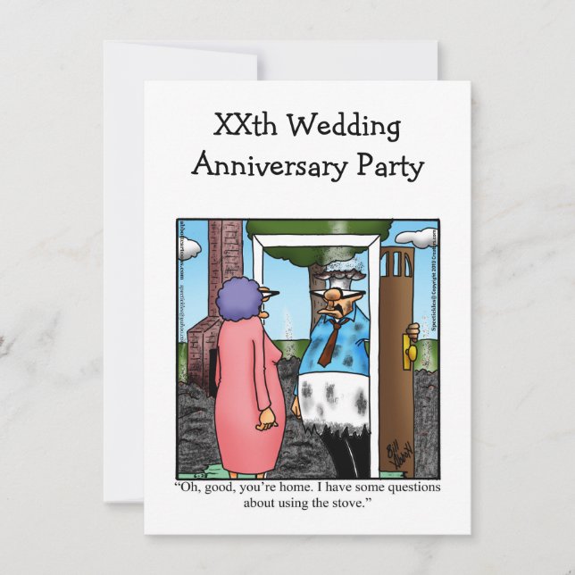 Funny Anniversary Party Invitation (Front)