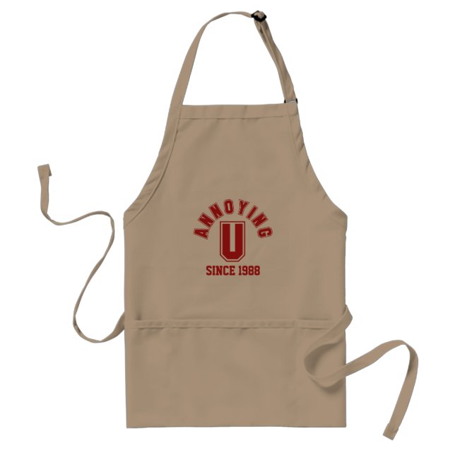 Funny Annoying You Apron, Red Standard Apron (Front)