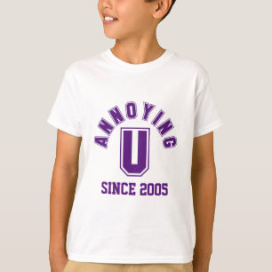 Funny Annoying You Girl's Tee, Purple T-Shirt