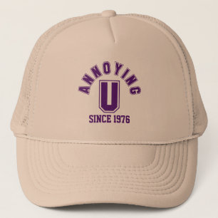 Funny Annoying You Hat, Purple Trucker Hat