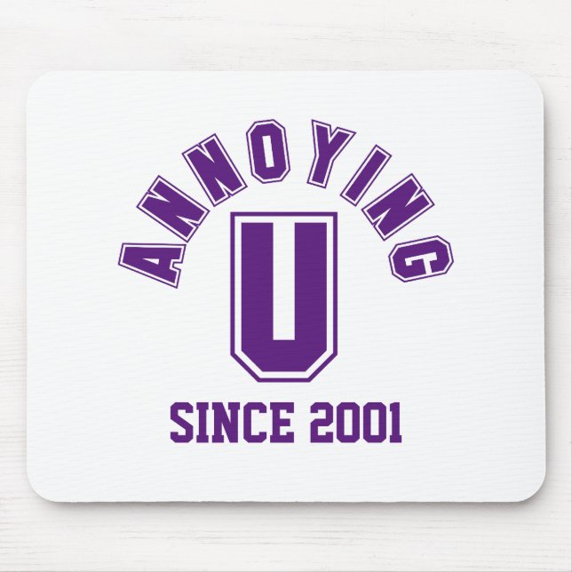 Funny Annoying You Mousepad, Purple Mouse Pad (Front)