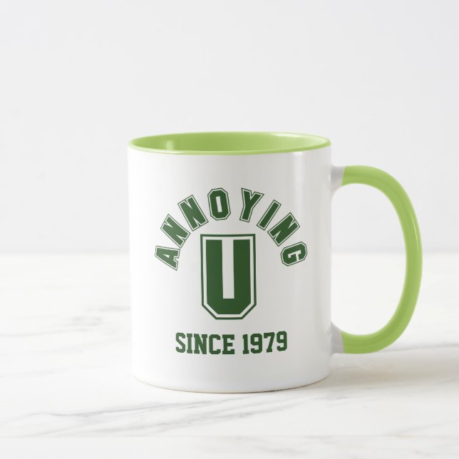 Funny Annoying You Mug, Green Mug (Right)