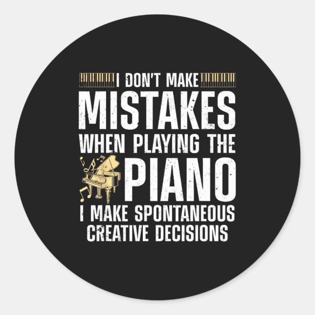 Funny Ano For Men Women Music Lovers Musician Ano  Classic Round Sticker (Front)