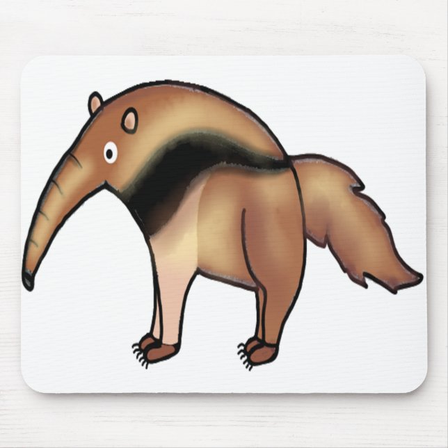 Funny anteater animal art mouse pad (Front)