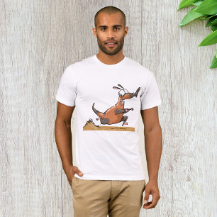 Funny Anteater Cartoon Quirky Running Animal  T-Shirt