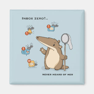 Funny Anteater Notification Hunter Illustration Magnet