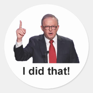 Funny Anthony Albanese I Did That Decal Sticker