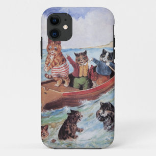Funny Anthropomorphic Cats Vintage Wain iPhone 11 Case