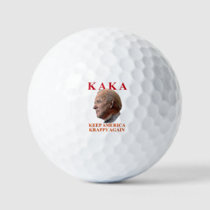 Funny Anti Biden Side View Golf Balls