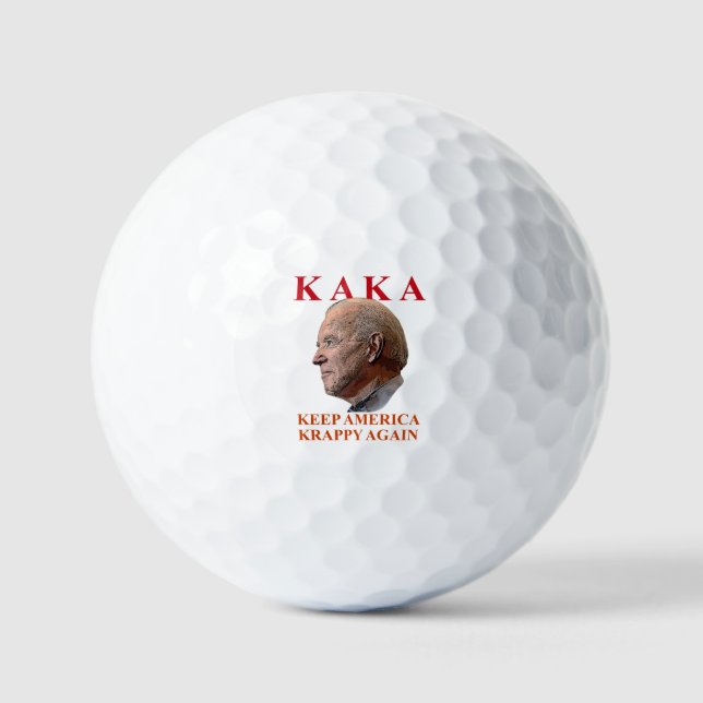 Funny Anti Biden Side View Golf Balls (Front)