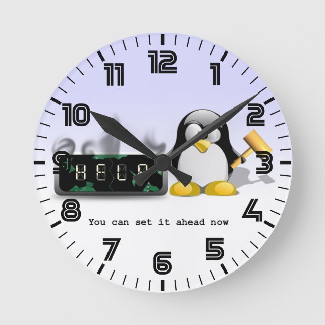 Funny Anti Daylight Saving Time Clock (Front)