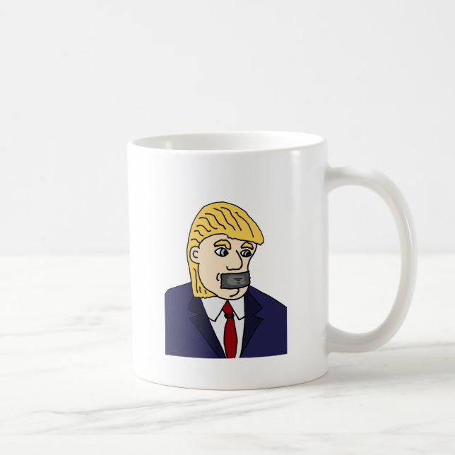Funny Anti Donald Trump Political Cartoon Coffee Mug (Right)