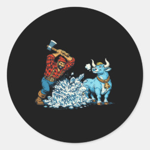 Funny Anti Ice, Anti Trump Classic Round Sticker