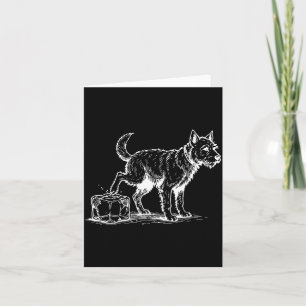 Funny anti ice dog card