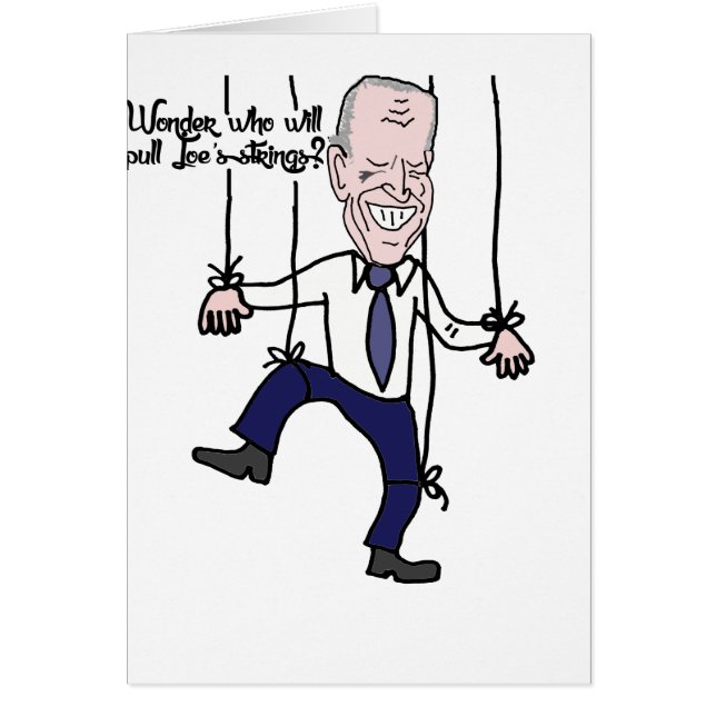 Funny Anti Joe Biden Puppet Political Cartoon (Front)