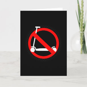 Funny Anti-scooter By Skaters That Love Skateboard Card