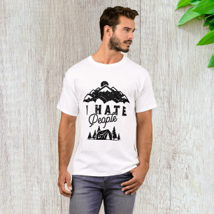 Funny Anti-Social Camping I Hate People T-Shirt