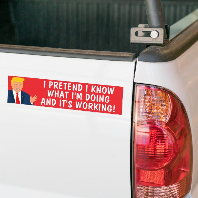 Funny Anti Trump Car Bumper Stickers (On Truck)