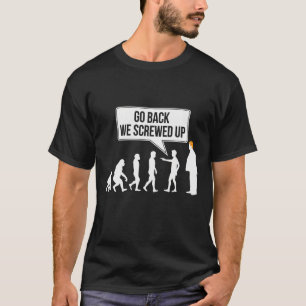 Funny Anti-trump Evolution Political Humour T-Shirt