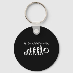 Funny Anti Trump - Go Back! Trump Evolution Tee Key Ring