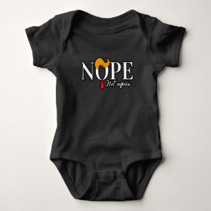 Funny Anti trump nope not again - election 2024 Baby Bodysuit
